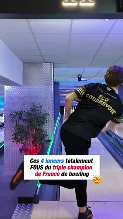 Ces 4 lancers totalement FOUS du triple champion de France de bowling 🤯🤯