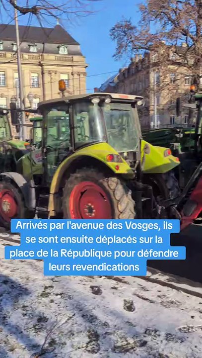 Les agriculteurs manifestent à Strasbourg contre le Mercosur et pour la PAC