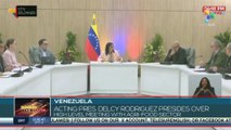 Acting Pres. Delcy Rodriguez presides over high level meeting with agri-food sector