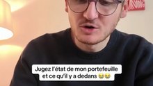 Jugez l'état de mon portefeuille et ce qu'il y a dedans 😭😭