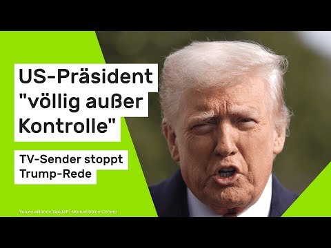 Donald Trump: US-Präsident völlig außer Kontrolle - TV-Sender stoppt Trump-Rede