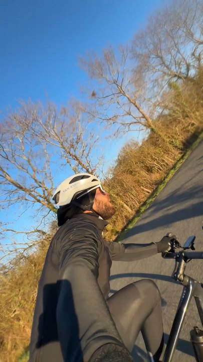 je termine l’année comme je l’ai commencée, sur le vélo, prêt à affronter l’hiver.