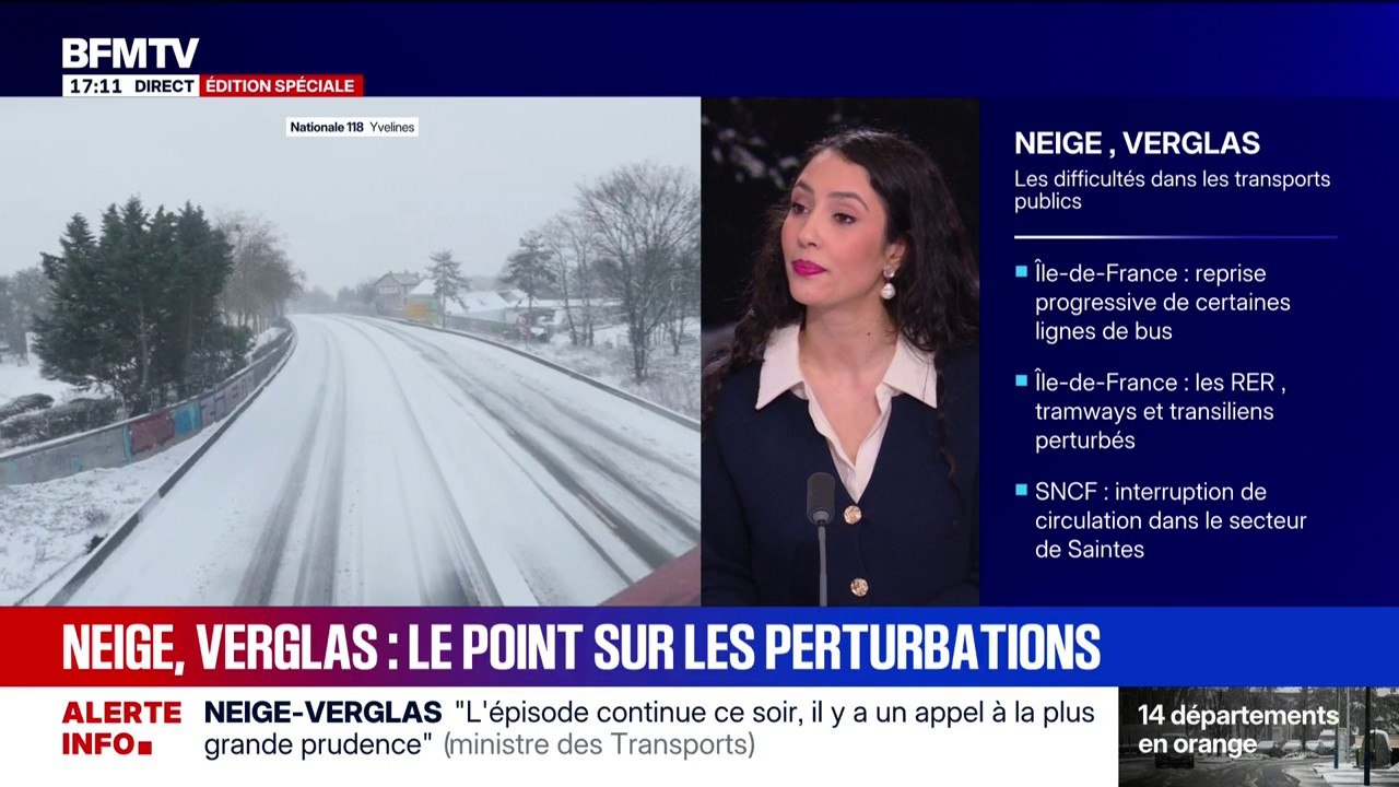 Trafic aérien, autoroutes, transports en commun... Le point sur les perturbations à cause de la neige et du verglas