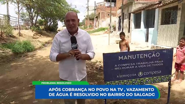 Solução de vazamento de água em Caruaru: Ação rápida após destaque no Povo na TV, mas o problema de esgoto persiste