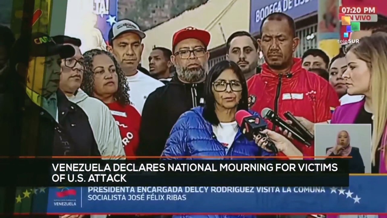 FTS 12:30 07-01: Venezuela declares National Mourning for victims of U.S. attack