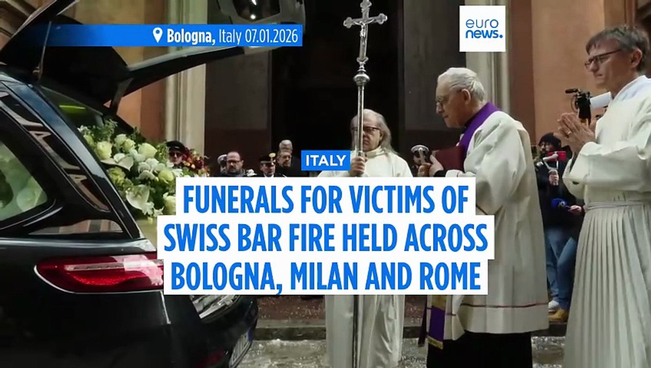 Italy mourns Swiss bar fire victims with funerals in Milan, Rome and Bologna