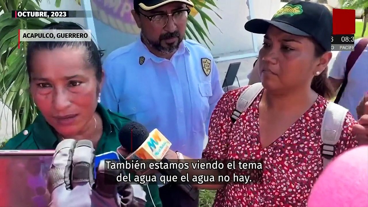 Crisis de agua se agrava en Acapulco tras temblor