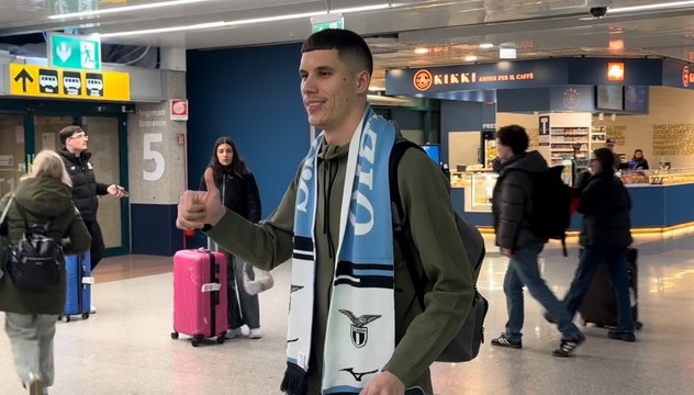 Ratkov inizia la sua avventura alla Lazio: l’arrivo a Fiumicino - VIDEO