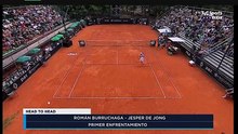 Tenis: Roman Burruchaga Vs  Jesper de Jong