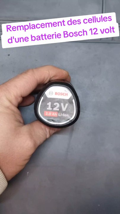 Remplacement des cellules d'une batterie Bosch 12v