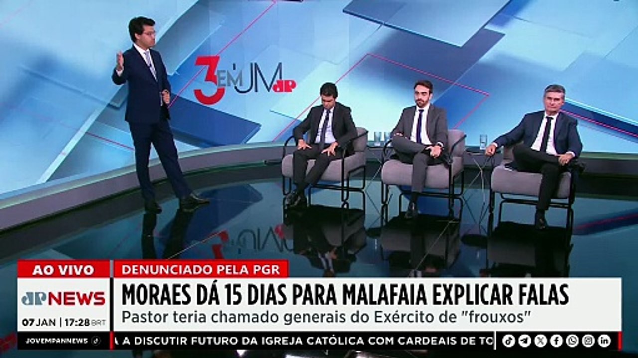 Moraes dá 15 dias para Malafaia explicar sobre chamar generais do Exército de “frouxos” e “omissos”