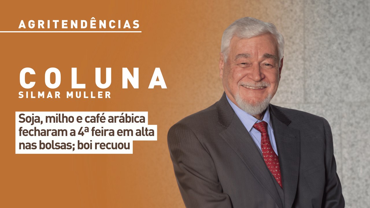 Soja, milho e café arábica fecharam a 4ª feira em alta nas bolsas; boi recuou