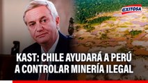 José Antonio Kast anuncia que Chile ayudará a controlar la minería ilegal en el Perú