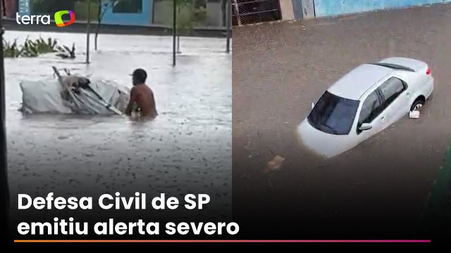 Carros boiando e pessoas com água na cintura: temporal causa transtornos na Grande SP