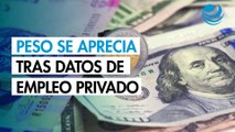 Peso mexicano se aprecia marginalmente contra el dólar tras datos de empleo privado en EU