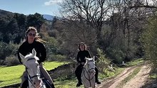 Happy horse riding.the horse lovers club