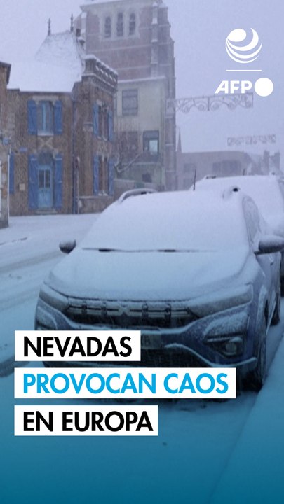 Temporal de nieve provoca caos en el transporte en varios países europeos