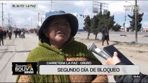 Bloqueos de la COB generan perjuicios en la carretera La Paz – Oruro, por segundo día consecutivo