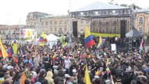 Cientos atienden llamado de Petro a manifestarse contra amenazas de Trump a 