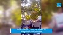 Veinte cuadras a fondo en otra espectacular persecución en La Plata