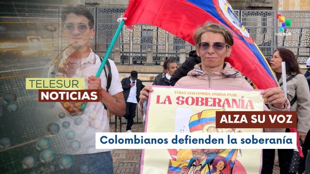 Movilización masiva en Bogotá rechaza injerencias de Trump