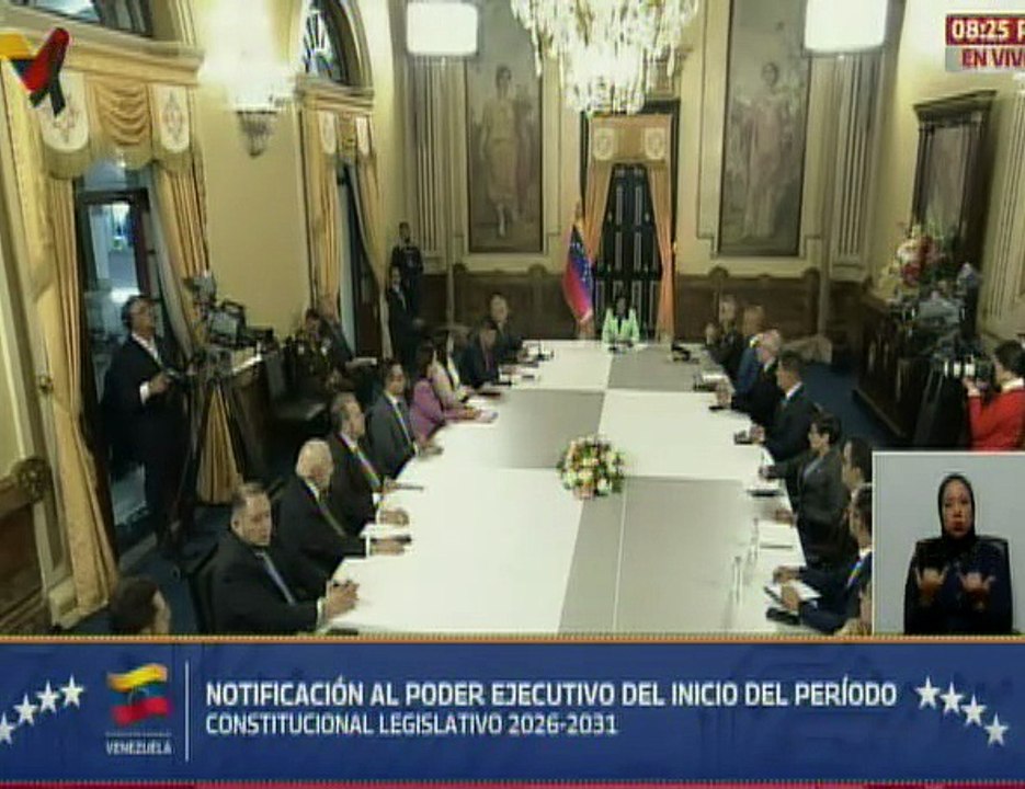 Presidenta Encargada recibe notificación del nuevo periodo Constitucional Legislativo 2026-2031