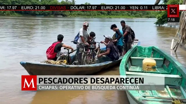 En Chiapas, continúa la búsqueda de seis pescadores; cumplen 120 horas de desaparecidos en alta mar