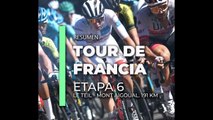 Resumen etapa 6 del Tour de Francia: no hubo mayores cambios en la general y se cayó un colombiano