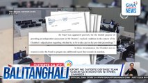 Hiling na karagdagang report ng Duterte defense team mula sa mga ekspertong sumuri sa kondisyon ni FPRRD, ibinasura ng ICC Pre-trial Chamber I | Balitanghali
