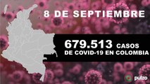 Nuevos muertos y casos de COVID-19 en Colombia, septiembre 8