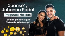 ‘JuanSe’ y Johanna Fadul contestan preguntas rápidas sobre la canción ‘Perdón, amor amor’.