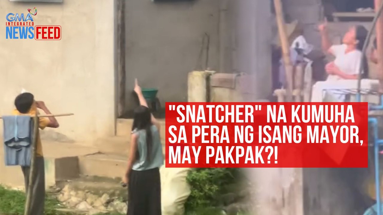 "Snatcher" na kumuha sa pera ng isang mayor, may pakpak?! | GMA Integrated Newsfeed