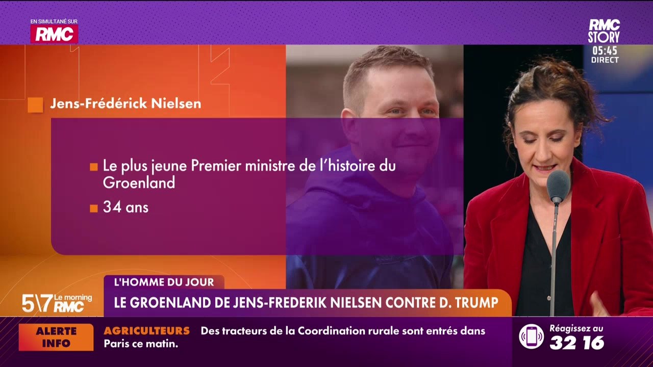Le Portrait de Virginie Phulpin : Le Groenland de Jens-Frederik Nielsen contre D. Trump - 08/01