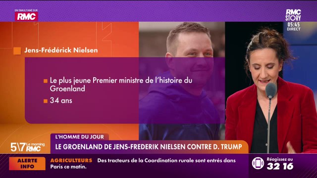 Le Portrait de Virginie Phulpin : Le Groenland de Jens-Frederik Nielsen contre D. Trump - 08/01
