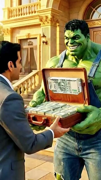 Cycle Wale Bhikhari se bana Helicopter Wala KING! 😱 Hulk Ka BADLA 🔥 #shortsfeed #ai #hulk #aihulk