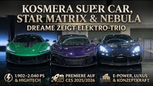 Kosmera Super Car, Star Matrix & Nebula: E-Power, Luxus & Konzeptkraft