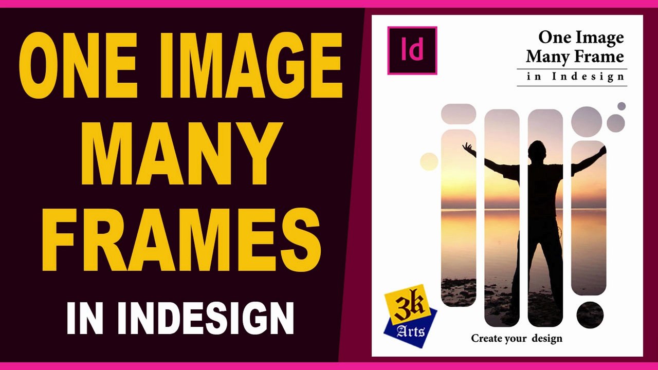 How to Place One Image Across Multiple Frames in Adobe InDesign (Easy Split Image Tutorial)