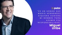 Miguel Uribe se siente halagado que Mario Hernández lo vea como Presidente de Colombia