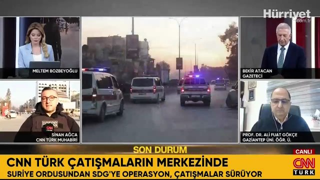 Canlı yayında patlama sesleri
