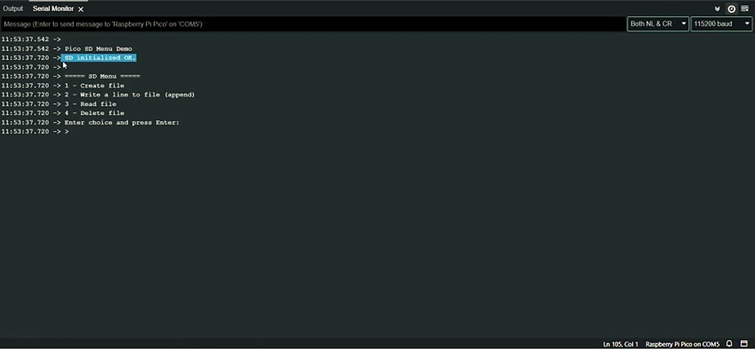 Interfacing Raspberry Pi Pico SD card Module