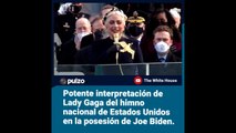 Lady Gaga interpreta himno nacional de Estados Unidos en posesión de Joe Biden