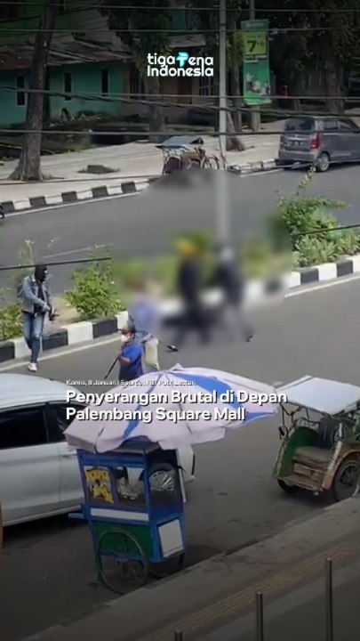 Penyerangan Brutal di Depan Palembang Square Mall