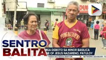 Mga deboto, dagsa rin sa Minor Basilica at National Shrine of Jesus Nazareno para dumalo sa mga misa | ulat ni Bernard Ferrer