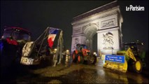 Colère des agriculteurs : la place de l'Etoile bloquée par des tracteurs