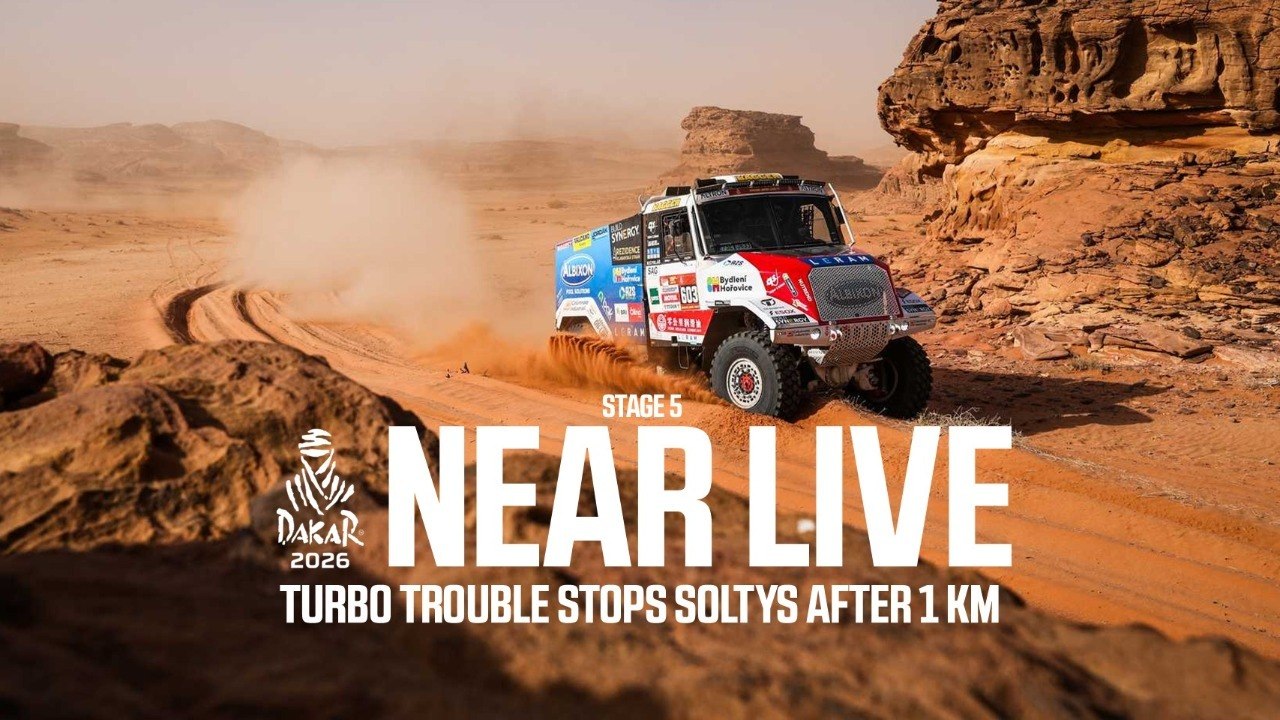 Turbo trouble stops Soltys after 1 km
