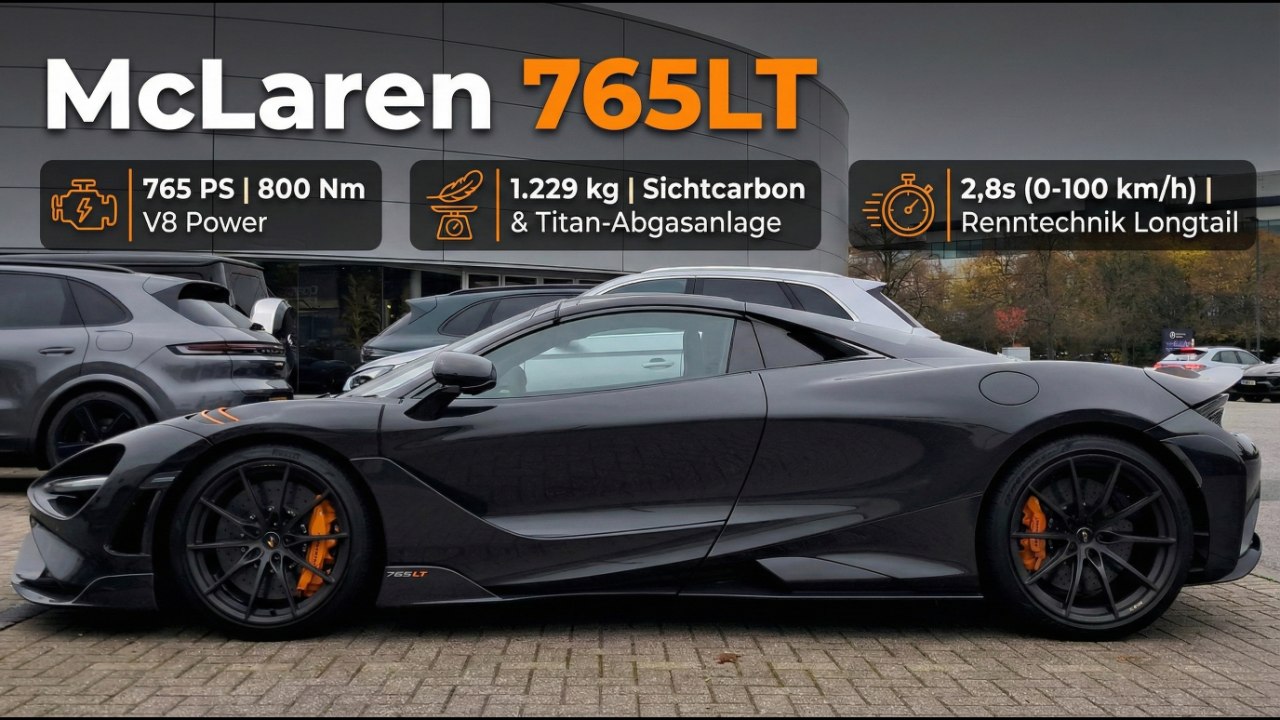 Supercar im Check – 4,0-Liter-V8 & 800 Nm im McLaren 765LT Longtail