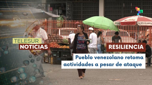 Venezolanos retoman sus actividades cotidianas tras ataque de EE.UU.