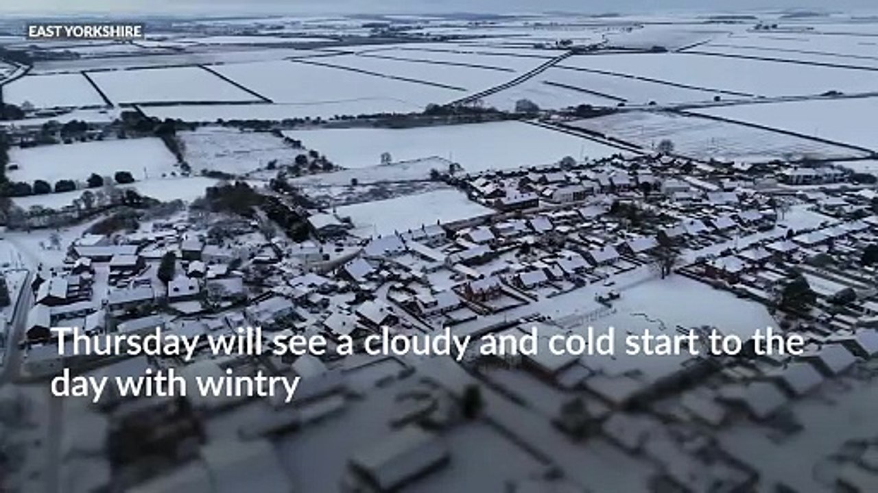 Amber snow and wind warnings issued as UK braces for Storm Goretti