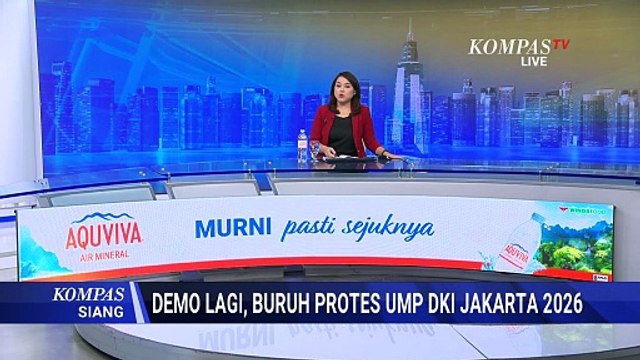 Buruh Protes UMP DKI Jakarta di Sekitar Monas | KOMPAS SIANG