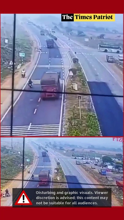 Sompeta Accident: CCTV Captures Horrific Crash Caused by Negligent Biker